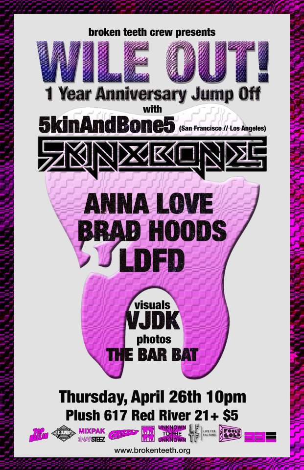 Wile Out 1 yr Anniversary Anna Love, brad Hoods, LDFD